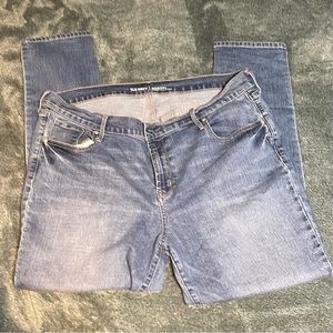 Old navy blue jeans